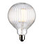 Harbour Studio Ribbed E27 4W 480lm Globe Warm white LED Light bulb
