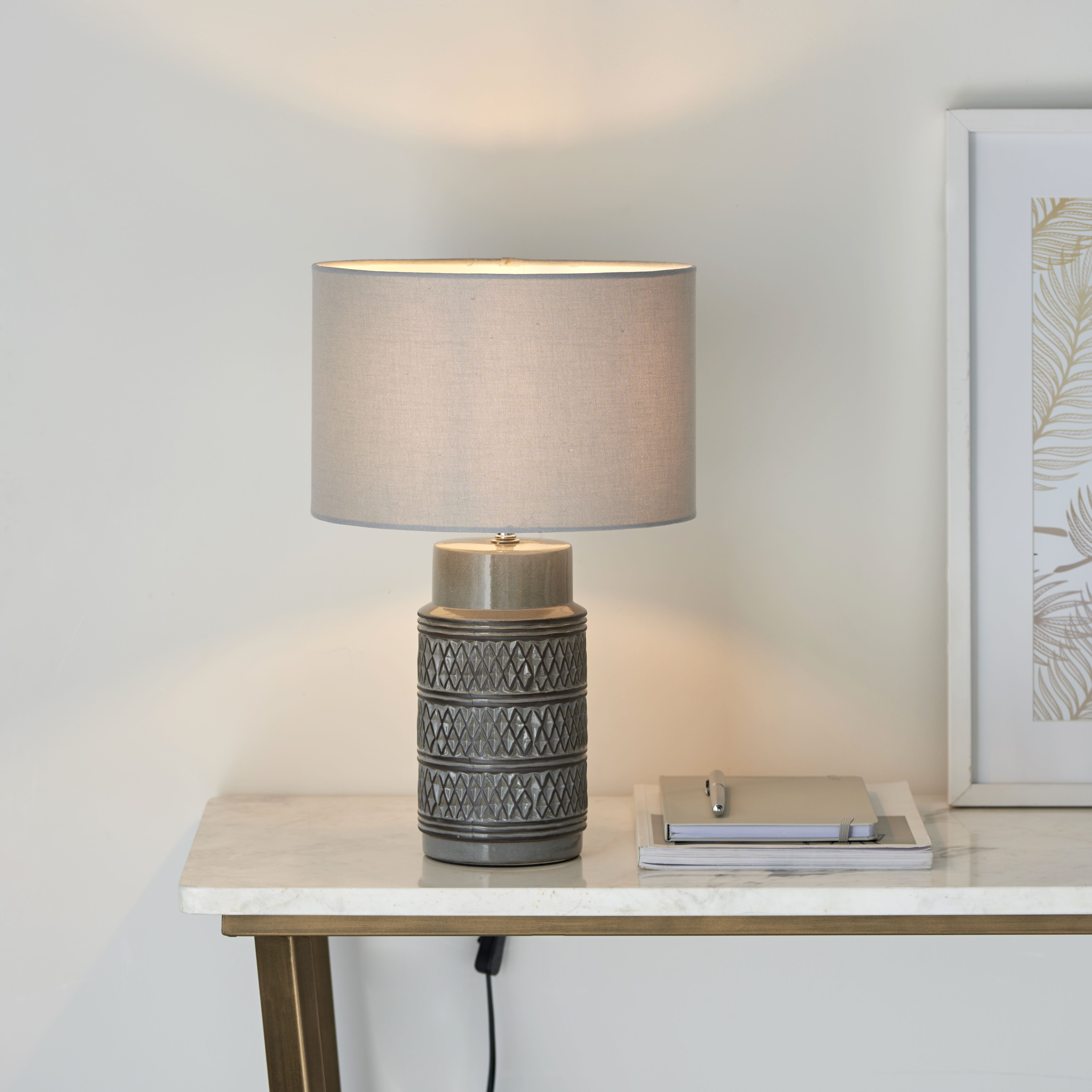 Grey deals bedside lamps