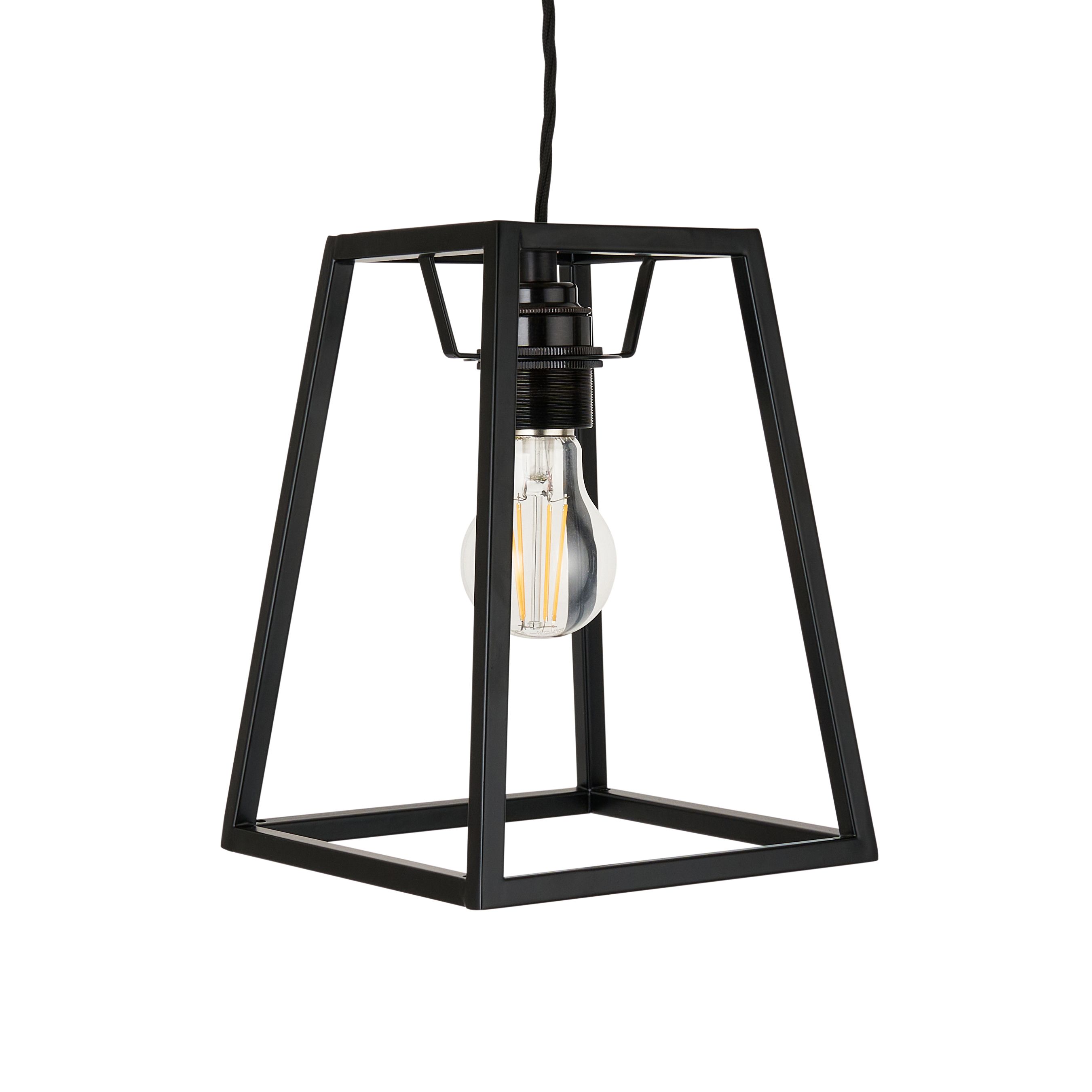 Harbour Studio York Black Rectangular Light shade (D)18cm