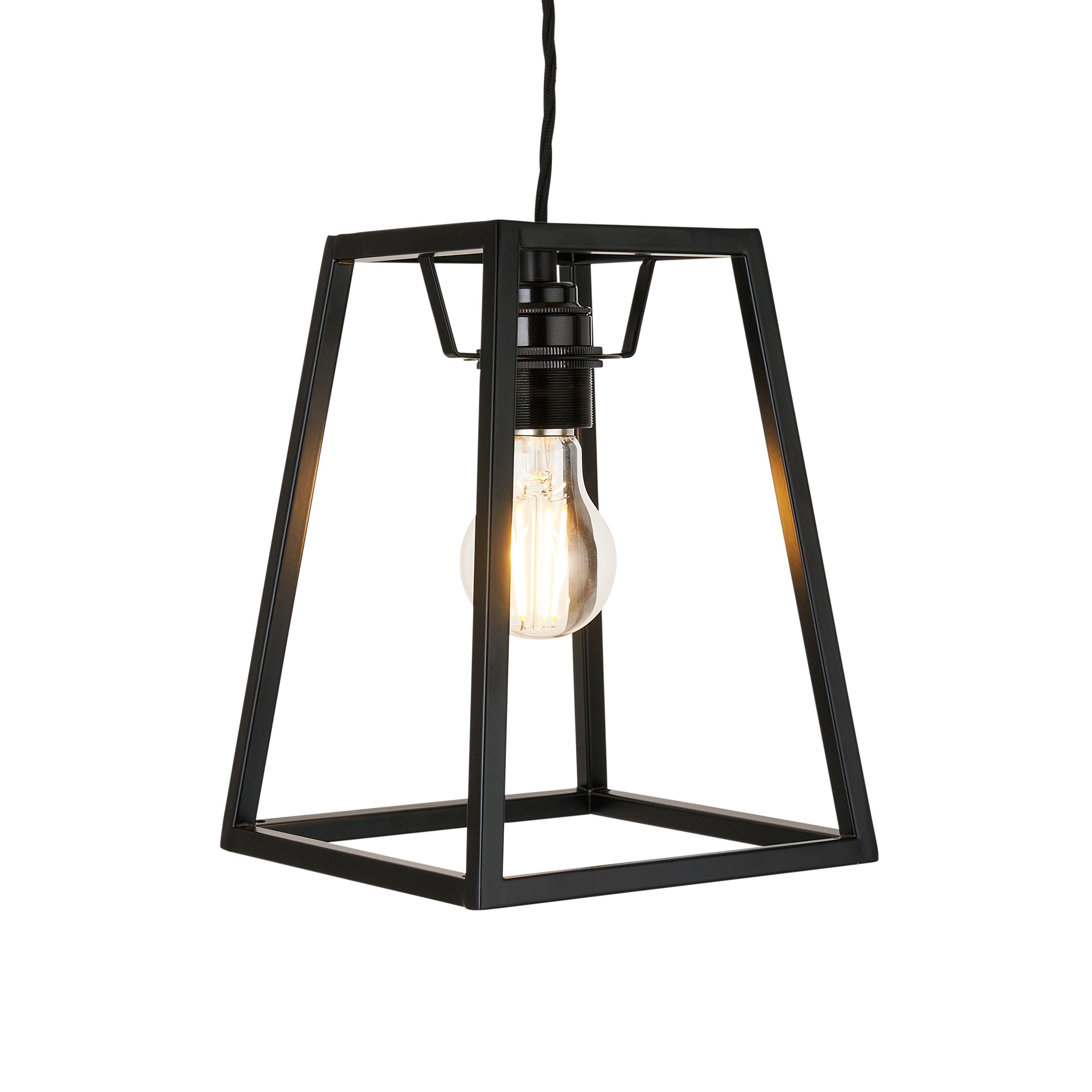 Harbour Studio York Black Rectangular Light shade (D)18cm