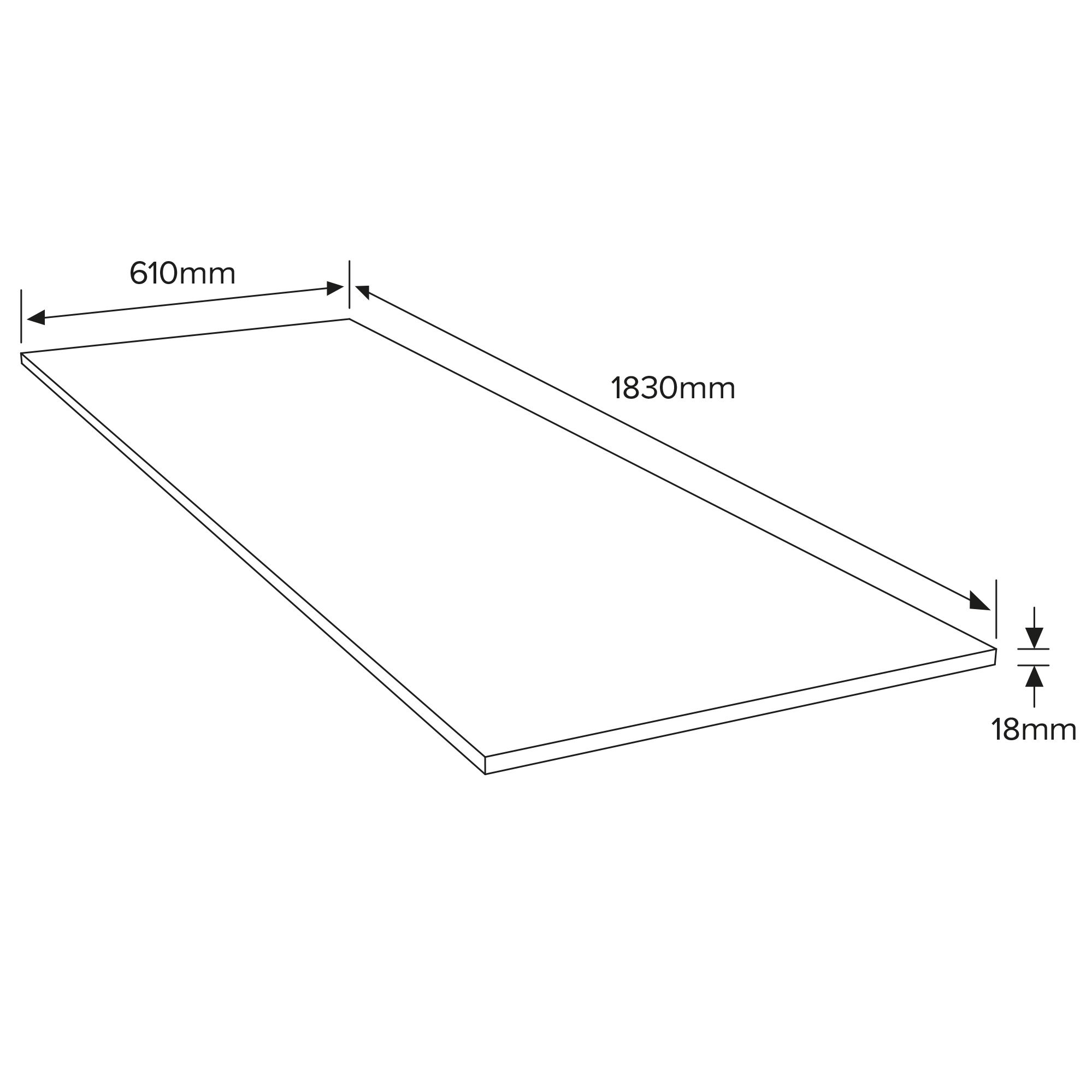Hardwood Plywood (L)1830mm (W)607mm (T)18mm