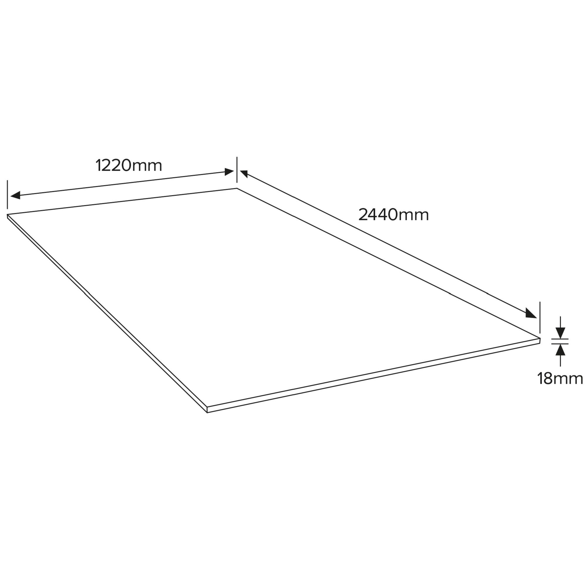 Hardwood Plywood (L)2.44m (W)1.22m (T)18mm