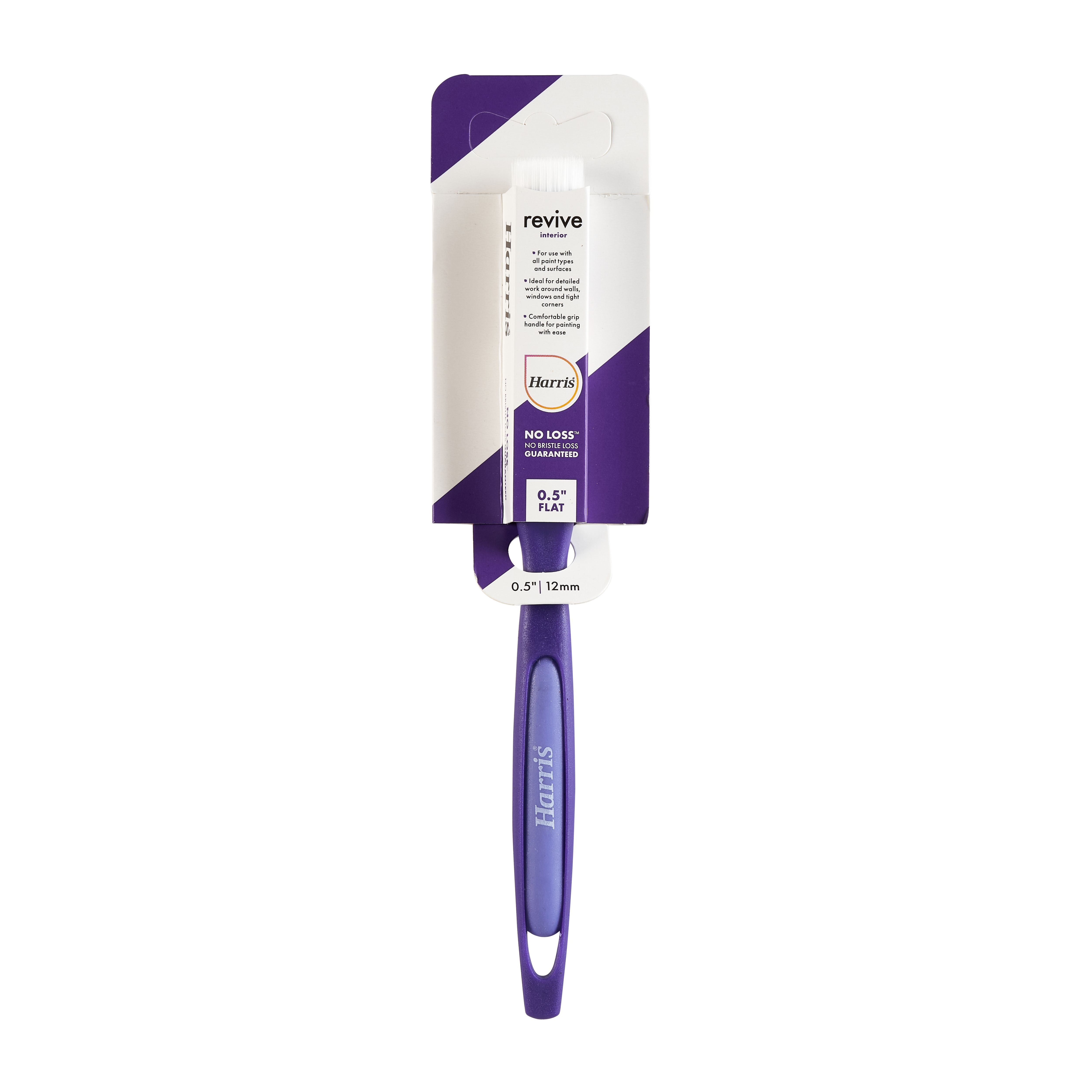 Harris Revive ½" Fine filament tip Soft grip Interior Flat paint brush