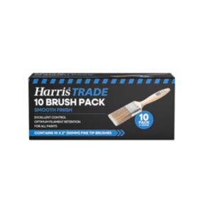Harris Trade 2" Fine tip Paint brush, Pack of 10
