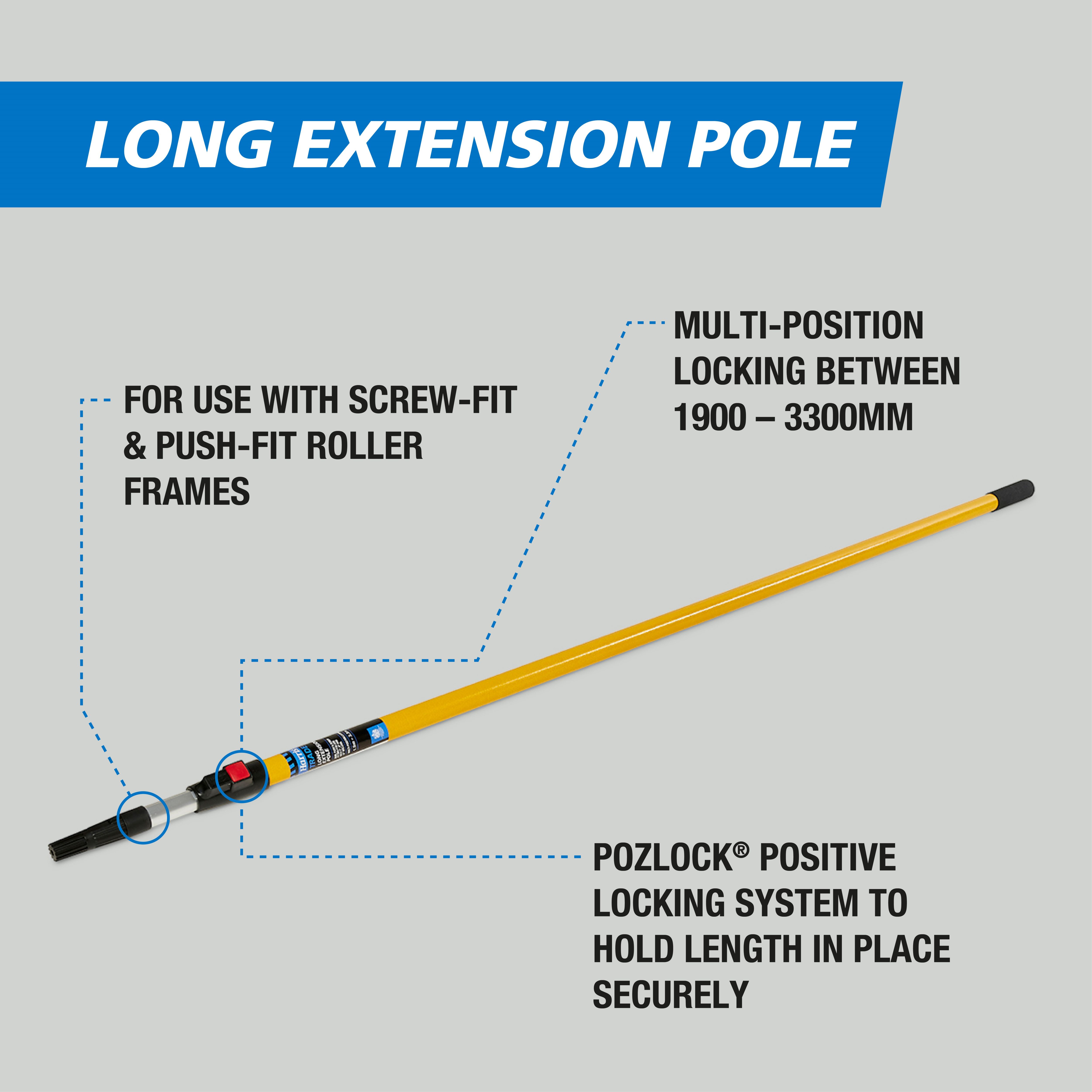Harris Trade Harris Trade Extension pole, 1900-3300mm