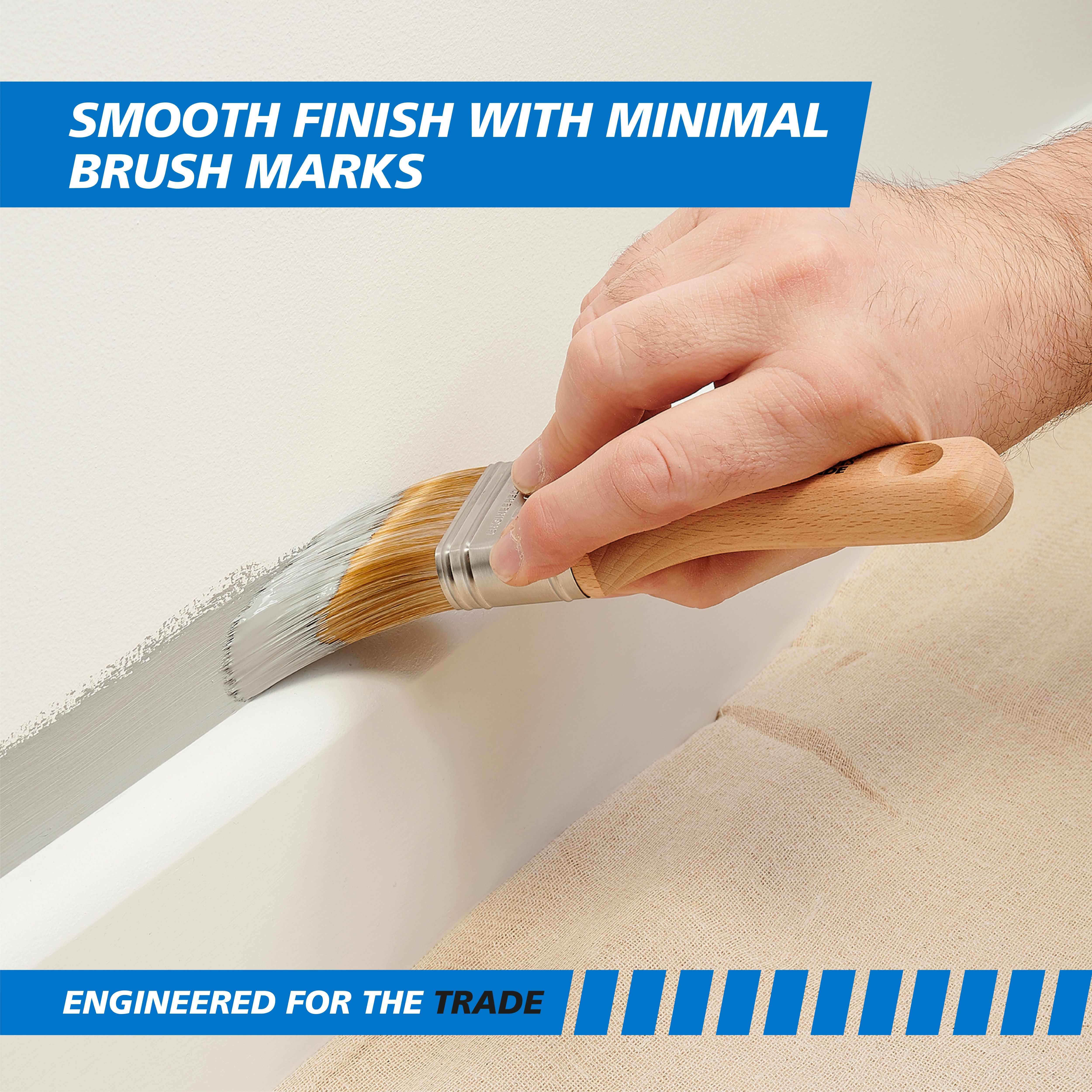 Harris Trade Short Handle Cutting-In 2" Fine tip Comfort Paint brush