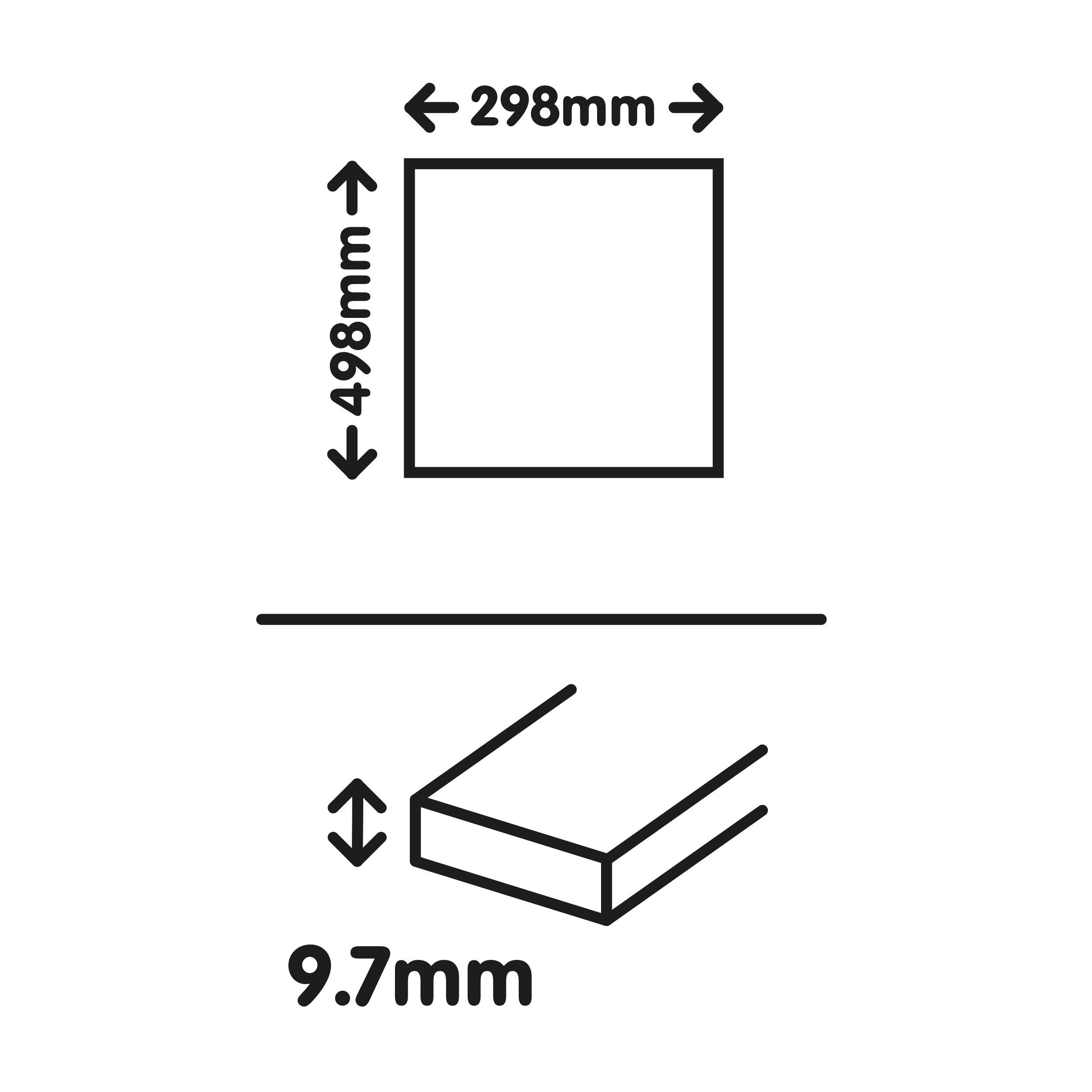 Haver Chalk Matt Travertine Stone effect Ceramic Wall & floor Tile, Pack of 6, (L)300mm (W)600mm