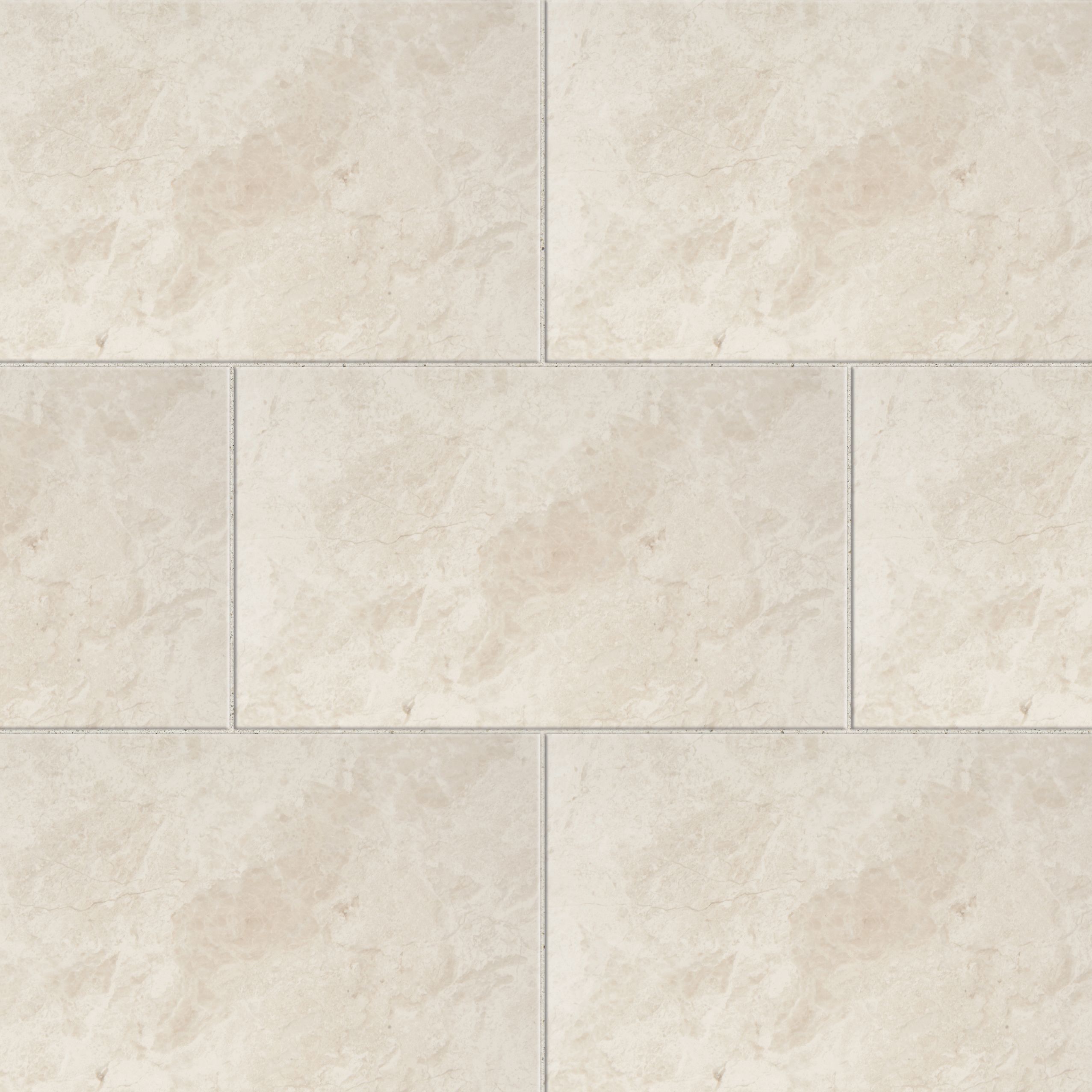 Haver Chalk Matt Travertine Stone effect Ceramic Wall & floor Tile, Pack of 6, (L)300mm (W)600mm