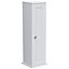 Hayle Matt White Freestanding Toilet roll holder cupboard (H)650mm (W)200mm