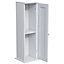 Hayle Matt White Freestanding Toilet roll holder cupboard (H)650mm (W)200mm