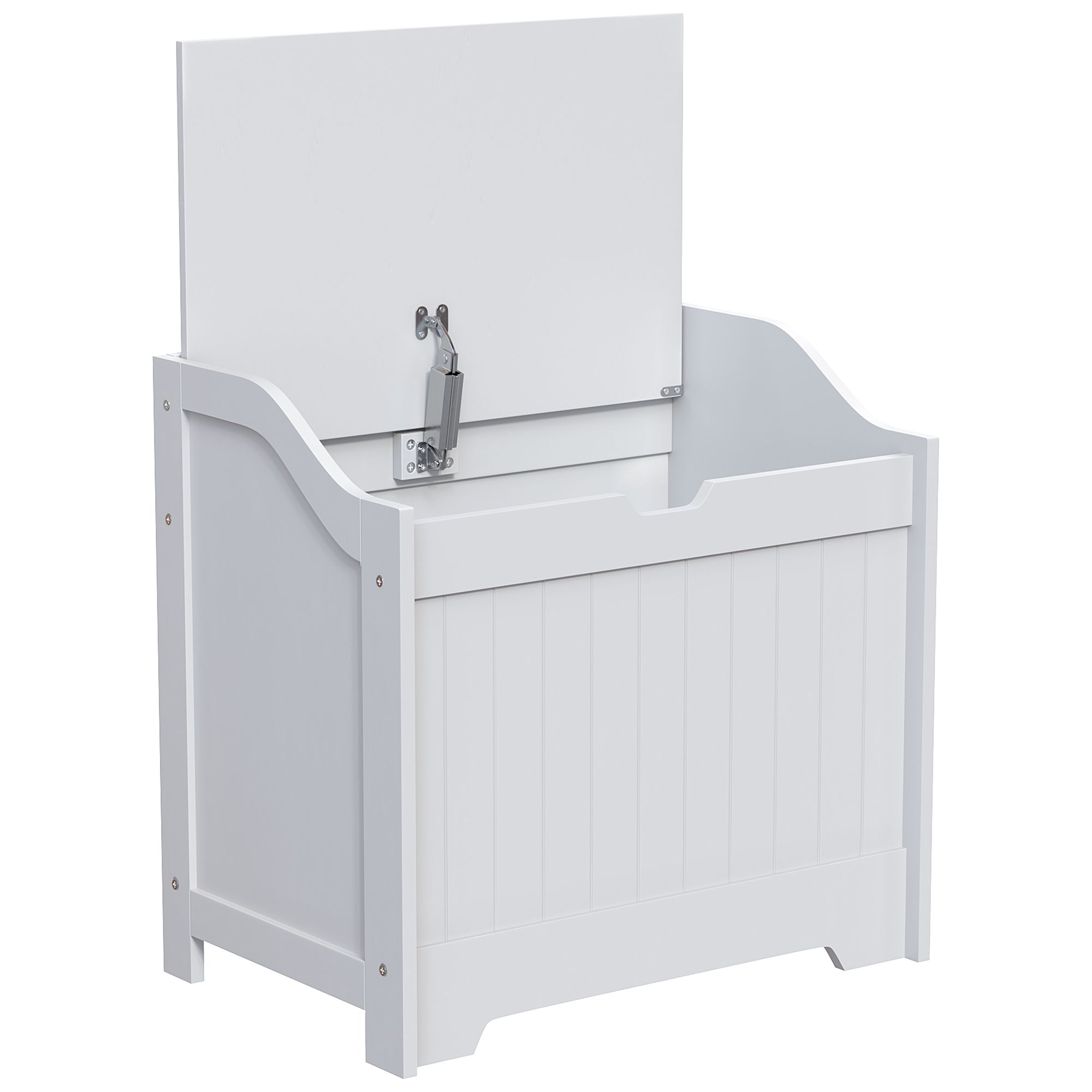 Hayle Matt White Wooden Laundry chest