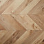 Heanor Natural Gloss Light oak effect Laminate Flooring Sample