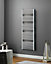 Heating Style Square Chrome effect Towel warmer (W)450mm x (H)1600mm