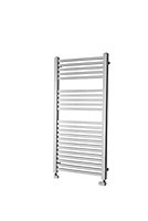 Heating Style Square Chrome effect Towel warmer (W)600mm x (H)1200mm