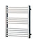 Heating Style Square Chrome effect Towel warmer (W)600mm x (H)800mm