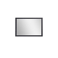 Hektor Black Rectangular Freestanding Bathroom Mirror (H)46cm (W)67cm