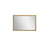 Hektor Oak effect Rectangular Freestanding Bathroom Mirror (H)46cm (W)67cm