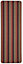 Helsinki Brown Striped Heavy duty Mat, 200cm x 67cm