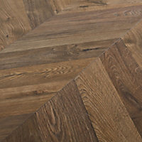Helston Natural Oak effect High-density fibreboard (HDF) Laminate Flooring Sample