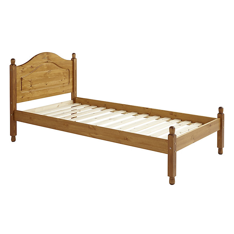 Henley Natural Oak Effect Single Bed, Single Bed Frame Measurements Uk