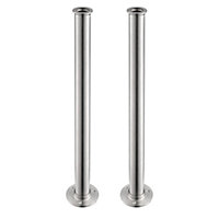 Heritage Highbrook Chrome effect Brass Bath standpipe (H)66cm, Pack of 2