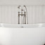 Heritage Highbrook Gloss Chrome effect Deck-mounted Manual Double Bath Mixer Tap