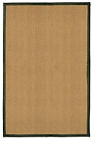 Herringbone weave Brown, green Rug 150cmx100cm