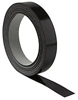 High gloss Black Worktop edging tape, (L)10m