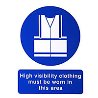 High visibility vest Self-adhesive labels, (H)200mm (W)150mm