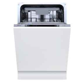 Hisense HV523E15UK_BK Integrated Slimline Dishwasher - Silver