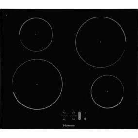 Hisense I6421C_BK 59.5cm Electric Venting Hob - Black