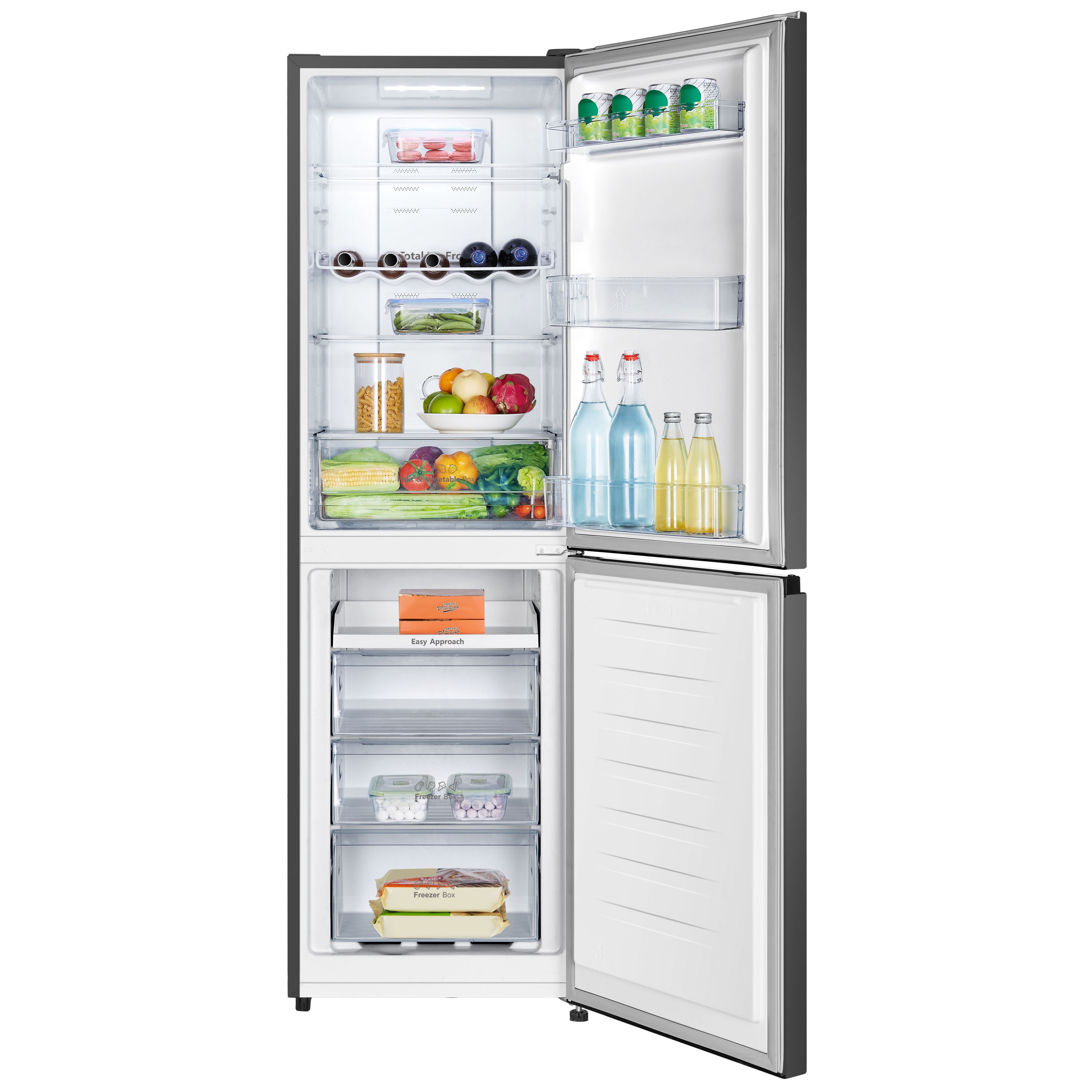 Hisense RB327N4BBE_BK 50:50 Freestanding Frost free Fridge freezer - Black