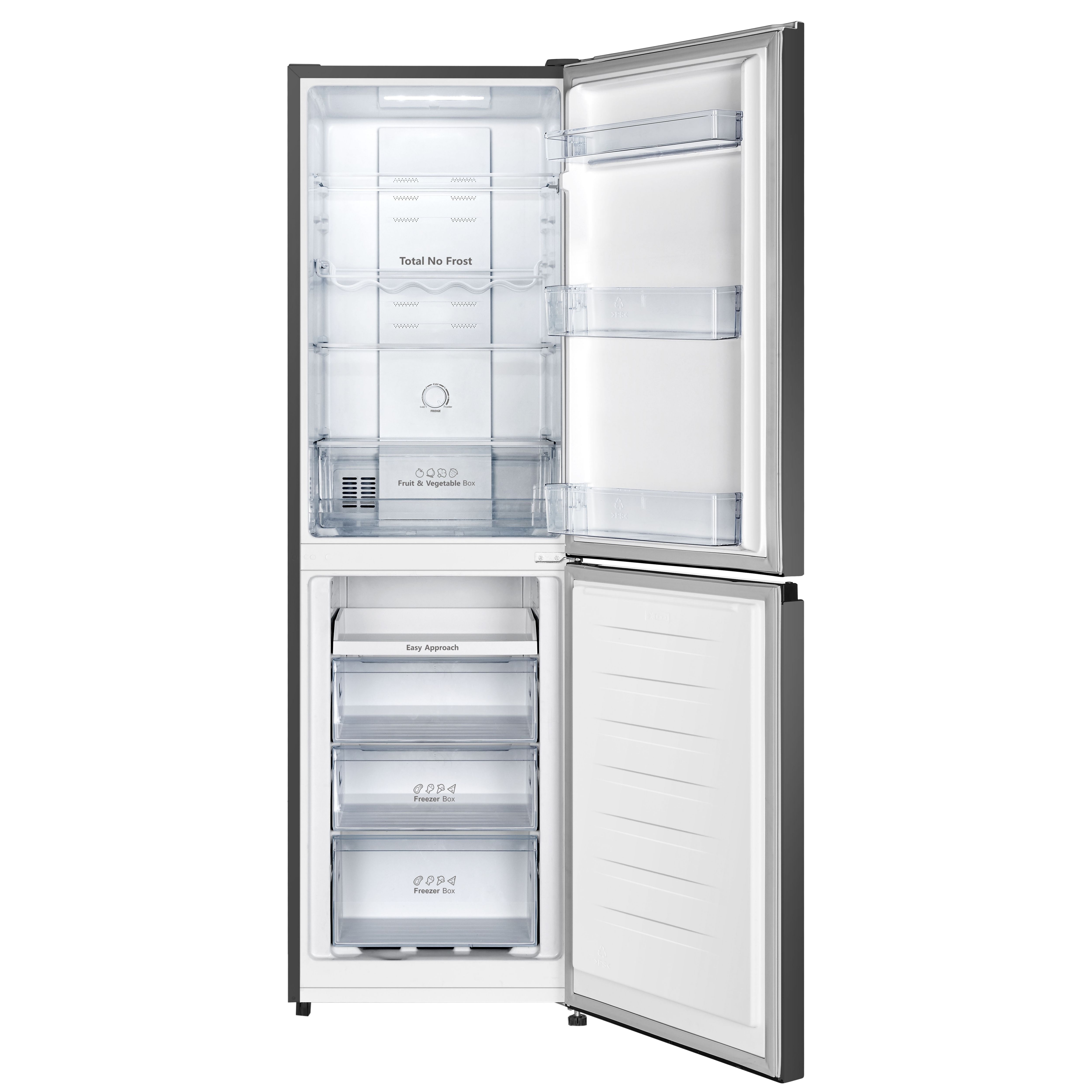 Hisense RB327N4BBE_BK 50:50 Freestanding Frost free Fridge freezer - Black