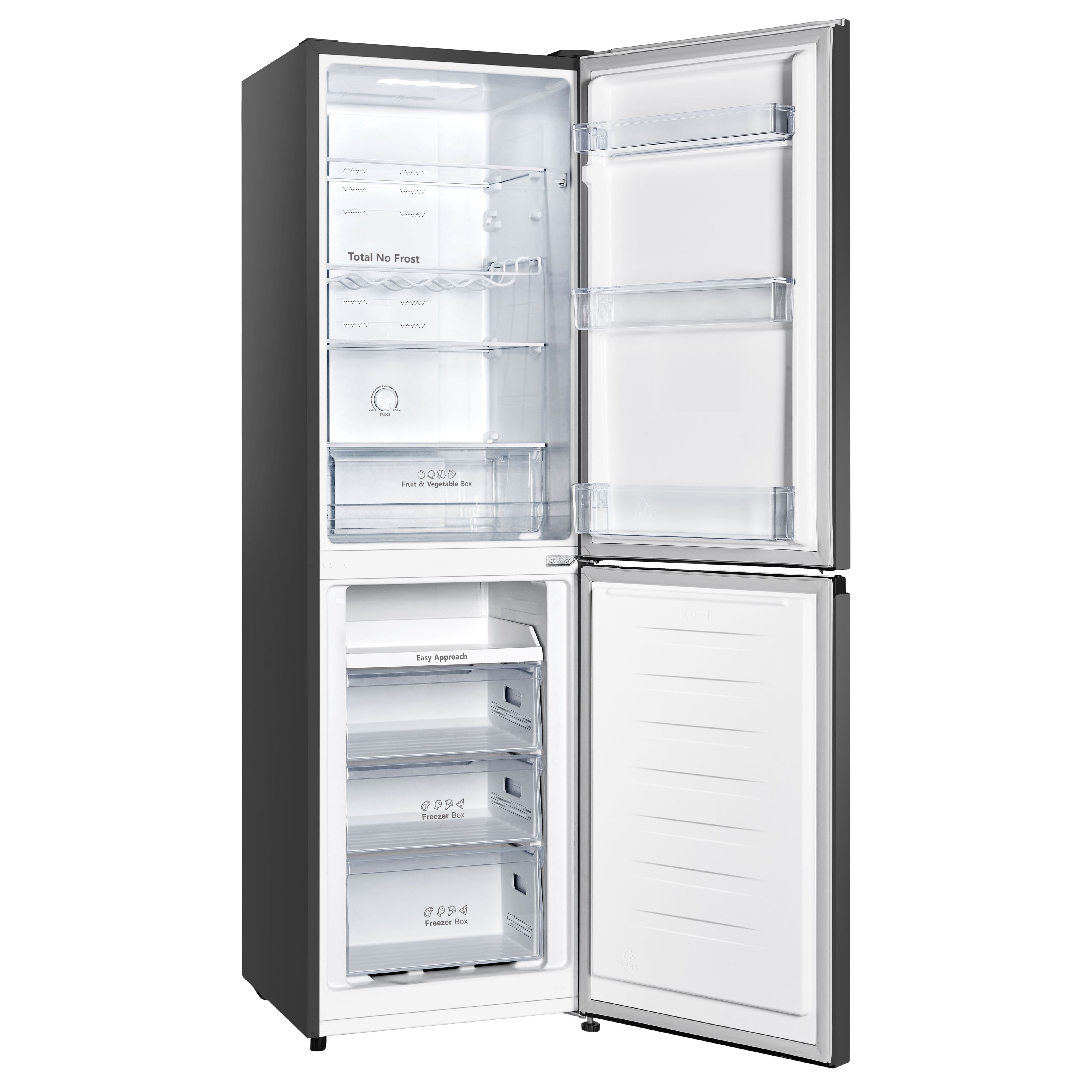 Hisense RB327N4BBE_BK 50:50 Freestanding Frost free Fridge freezer - Black