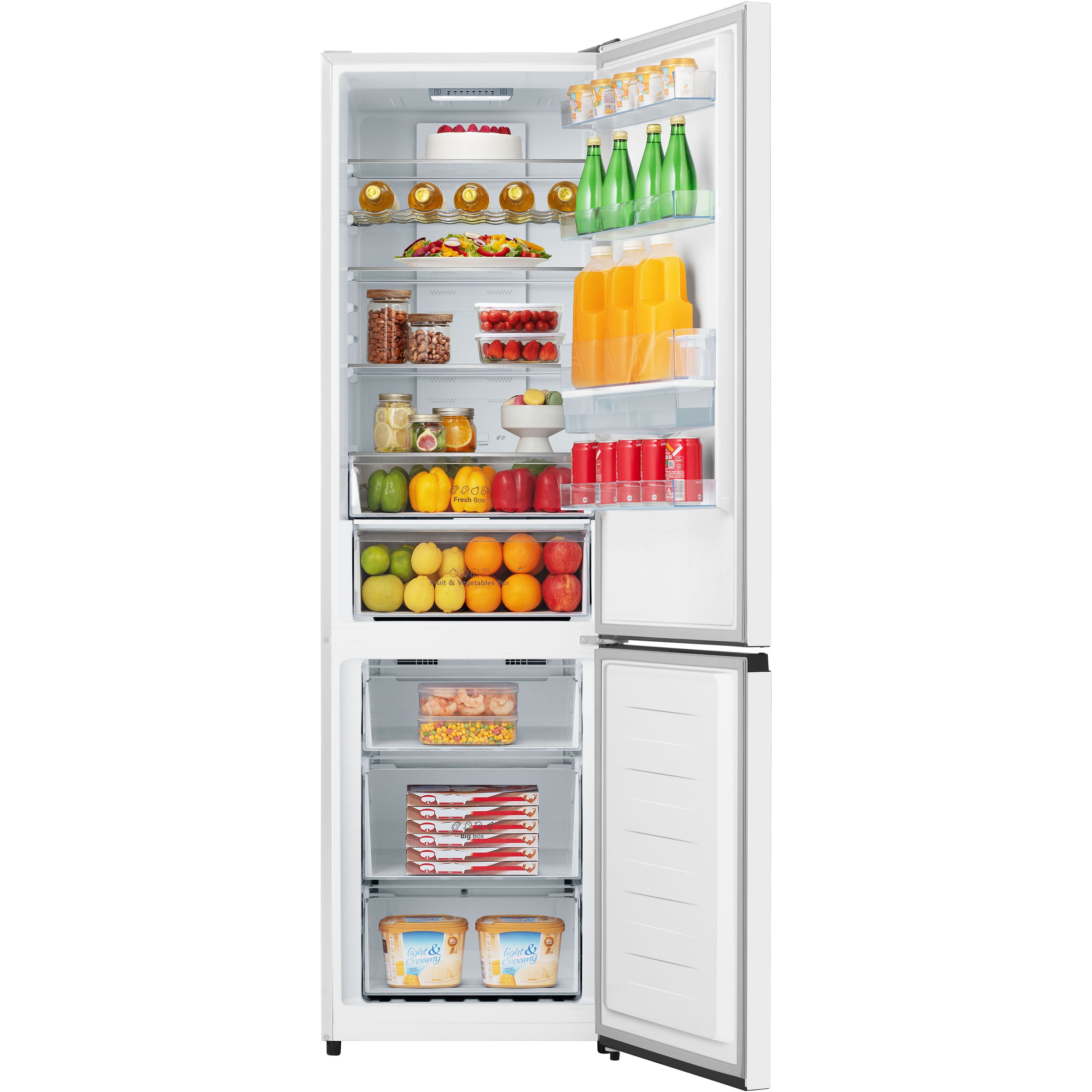 Hisense RB435N4WWE_WH Freestanding Frost free Fridge freezer - White