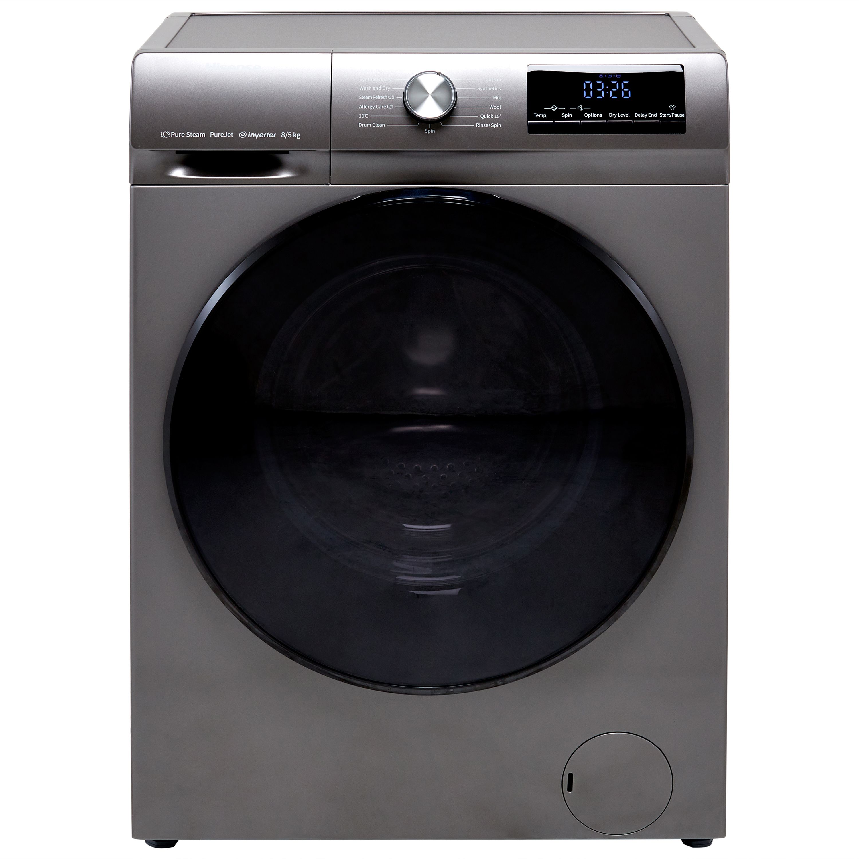 Hisense WDQA8014EVJMT_TI 8kg/5kg Freestanding Condenser Washer dryer ...