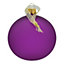 Historical twist Purple Glass Round Hanging decoration set, Pack of 6 (D) 8mm