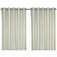 Hiva Beige Solid dyed Lined Eyelet Curtain (W)117cm (L)137cm, Pair