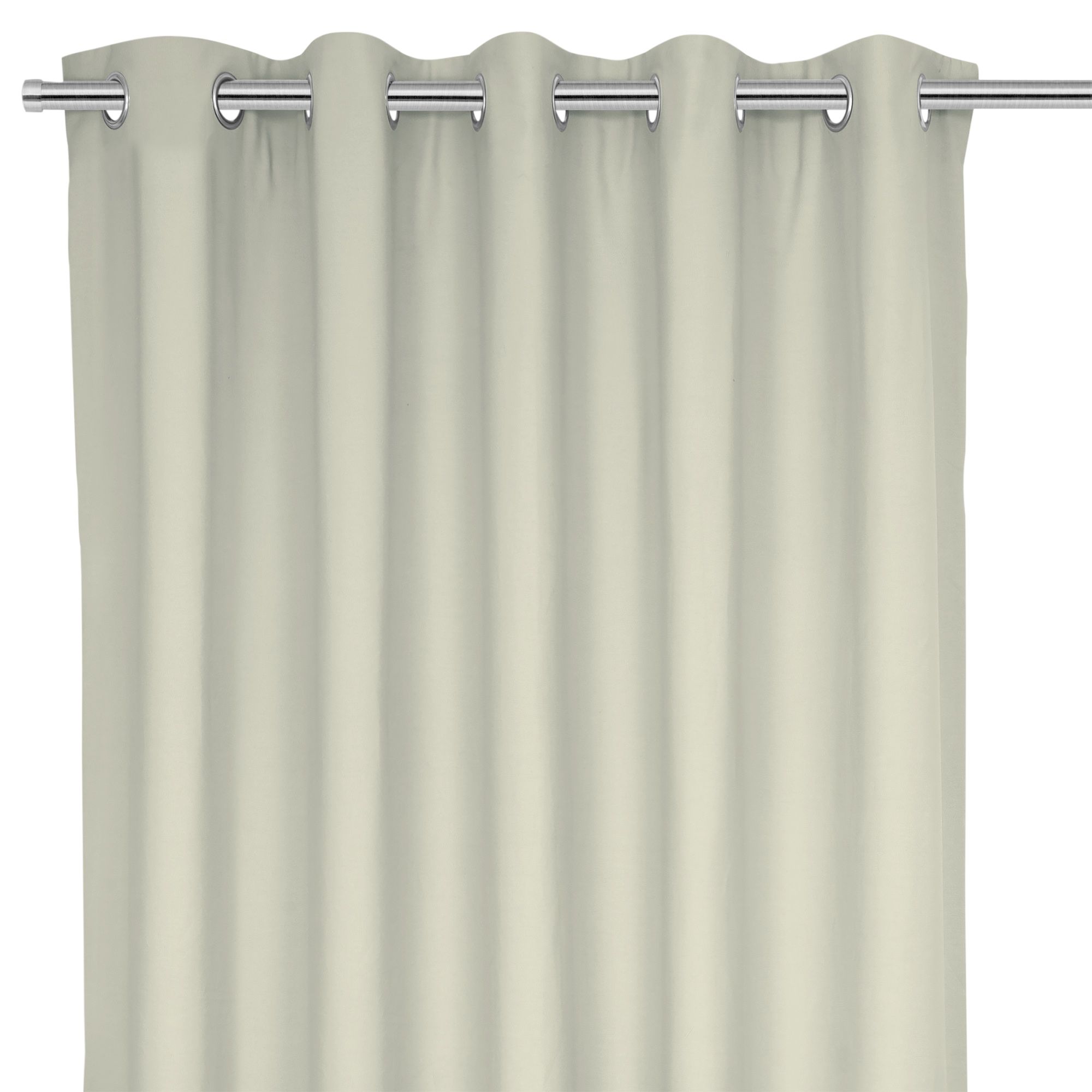Hiva Beige Solid dyed Lined Eyelet Curtain (W)167cm (L)228cm, Pair