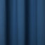 Hiva Dark blue Plain Unlined Eyelet Curtain (W)167cm (L)228cm, Single