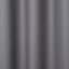 Hiva Grey Plain Unlined Eyelet Curtain (W)117cm (L)137cm, Single