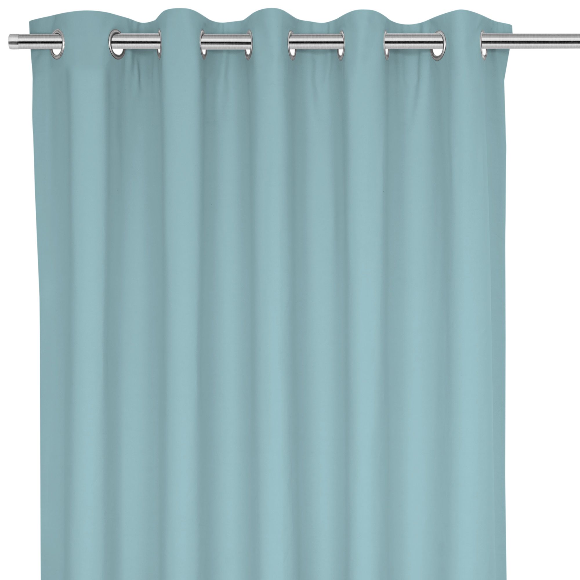 Hiva Light blue Solid dyed Lined Eyelet Curtain (W)167cm (L)183cm, Pair