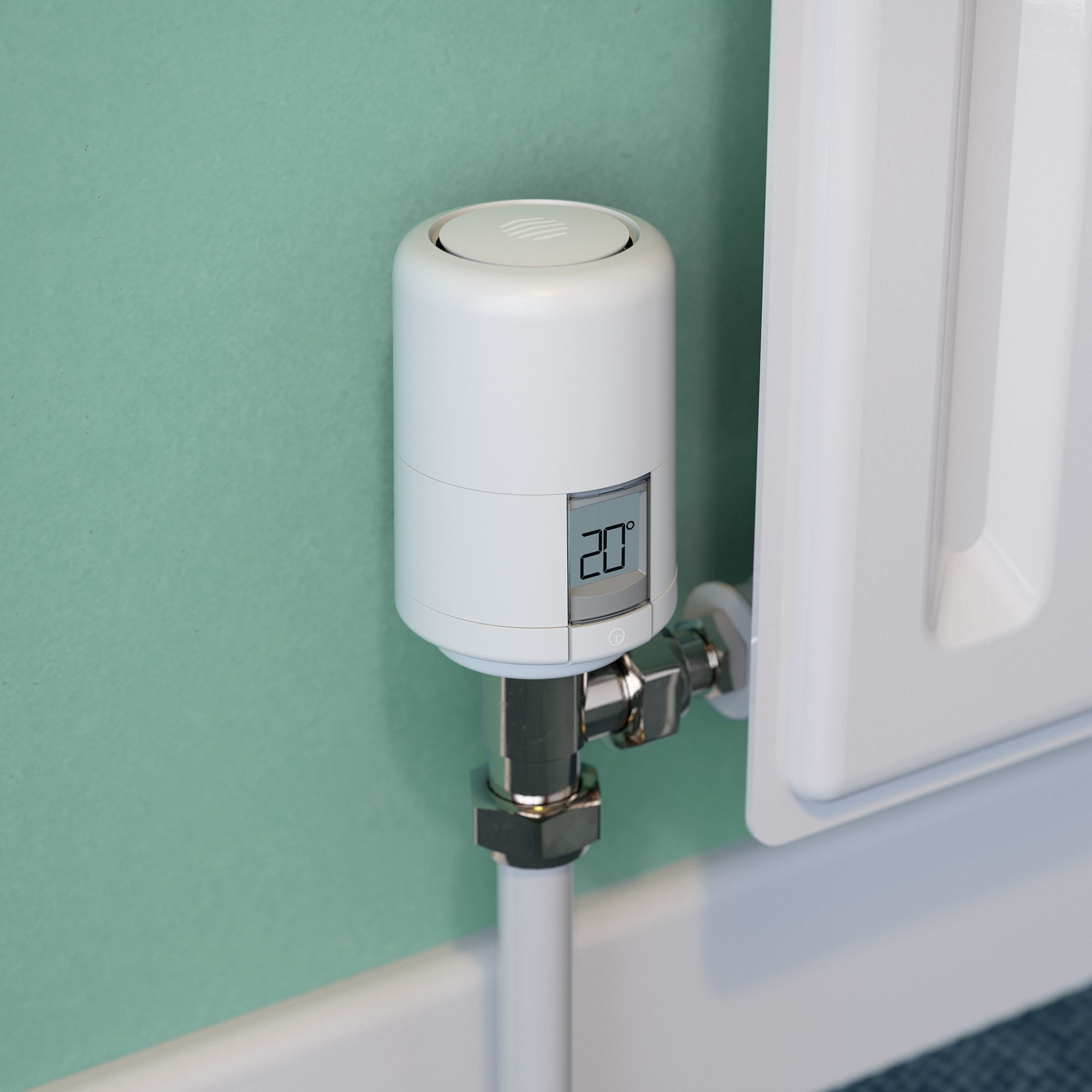 Hive UK7004240 White Smart thermostatic radiator valve head