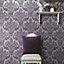 Holden Décor Bengal Purple Damask Wallpaper