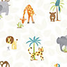 Holden Décor Multicolour Jungle animals Smooth Wallpaper