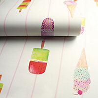 Holden Décor Multicolour Lollipops Smooth Wallpaper