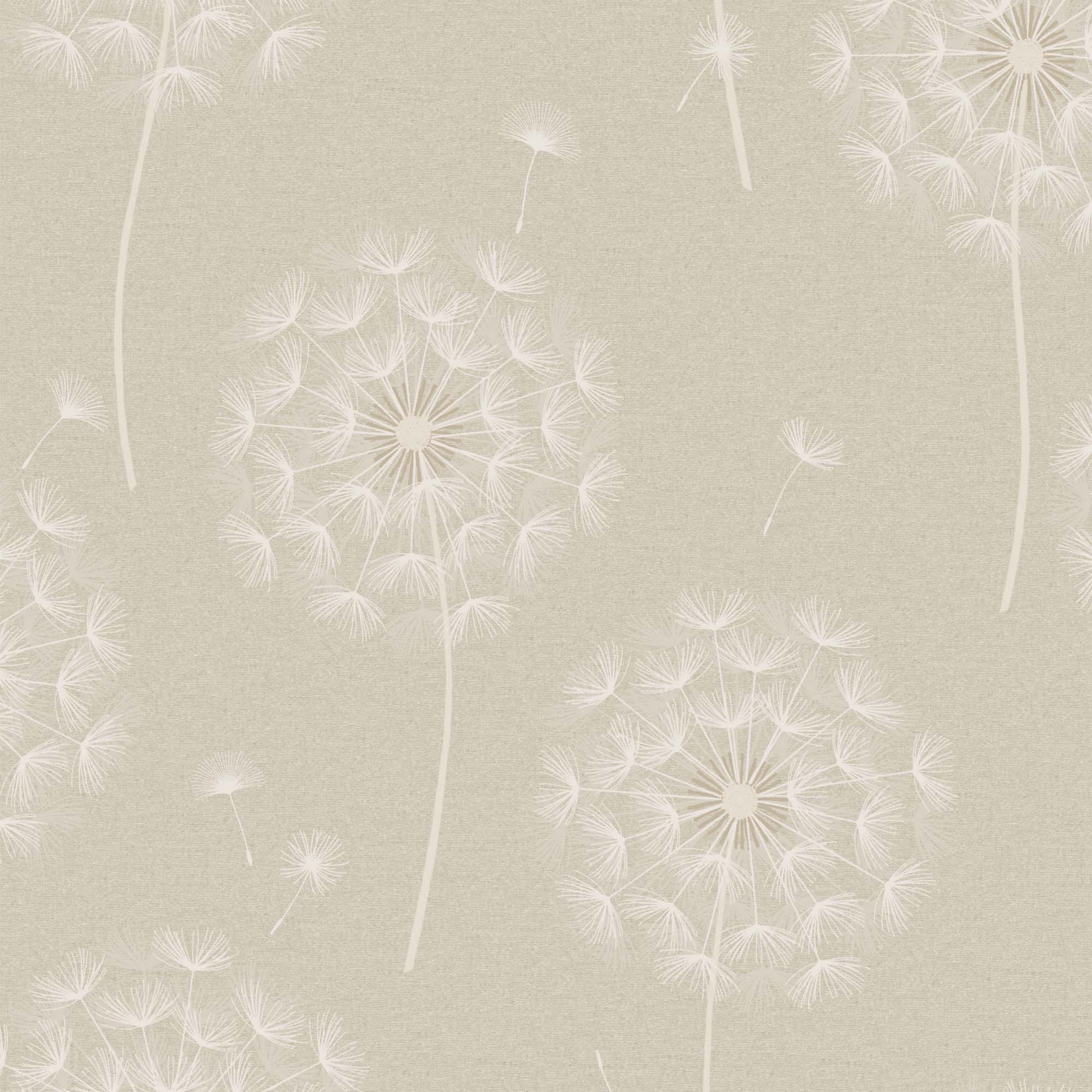 Holden Décor Opus Allora Cream Dandelion Embossed Wallpaper