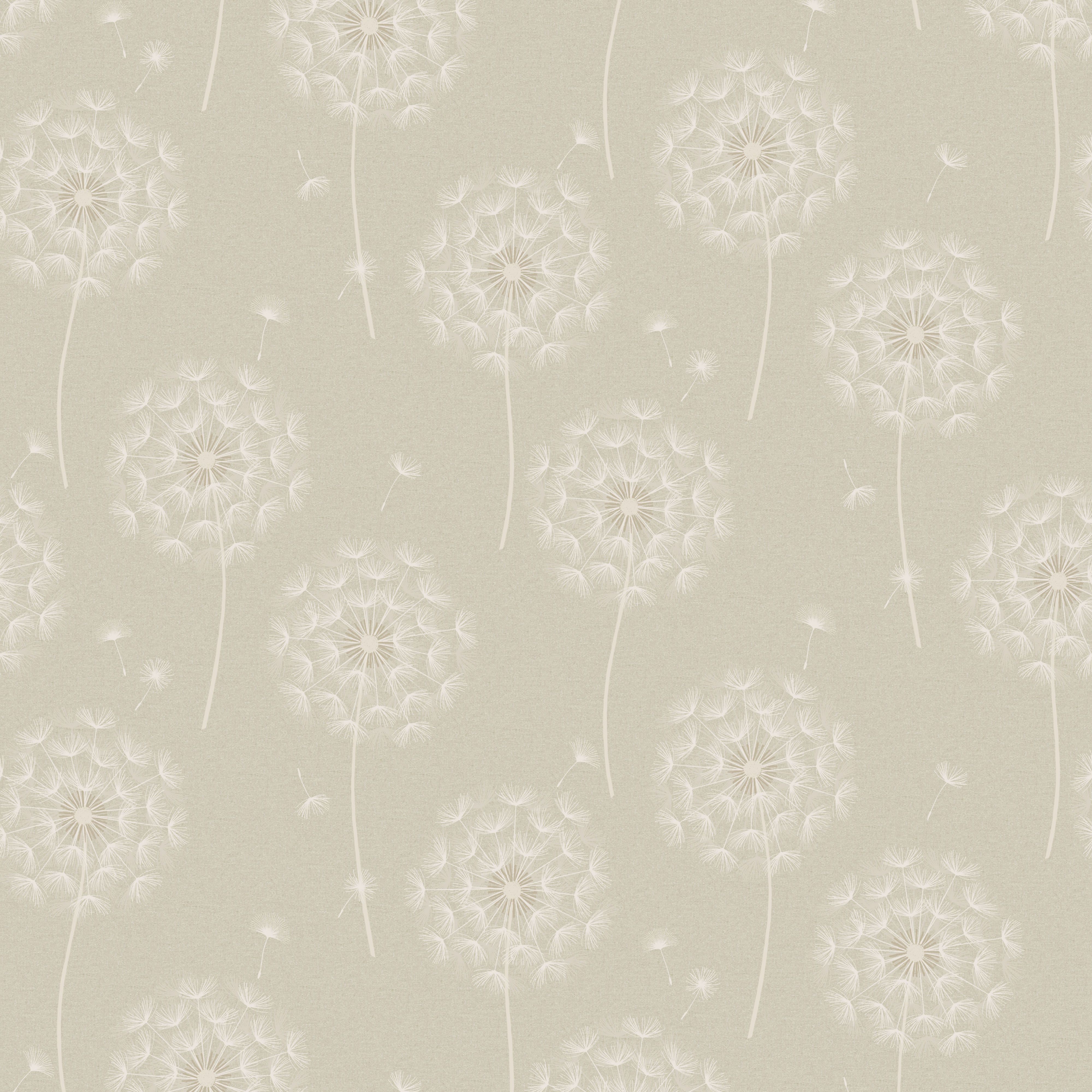 Holden Décor Opus Allora Cream Metallic effect Dandelion Embossed Wallpaper Sample