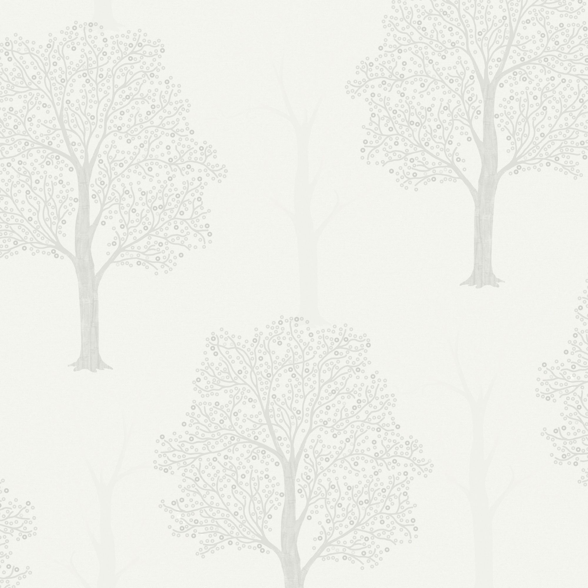 Holden Décor Opus Ornella Dove Metallic effect Tree Embossed Wallpaper Sample