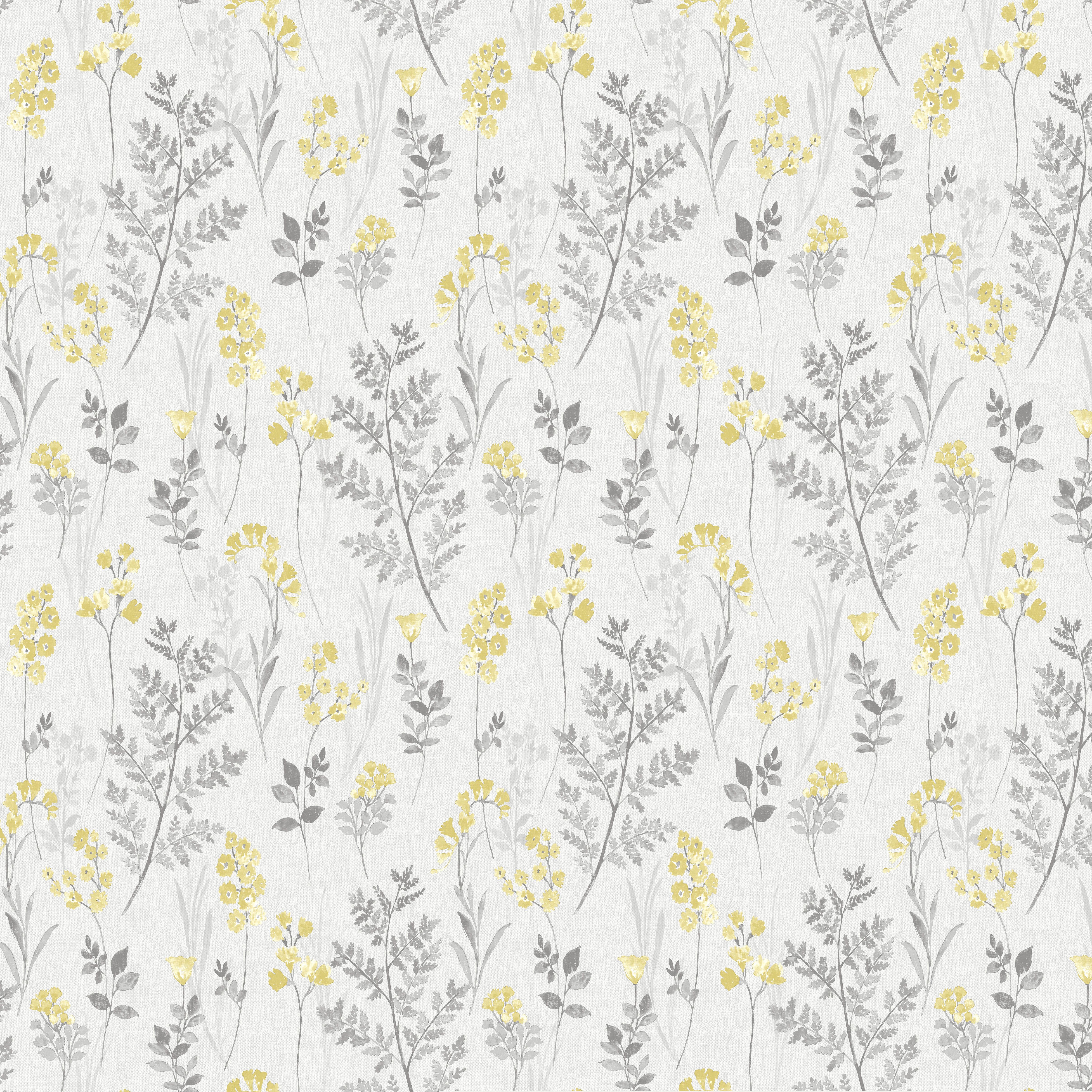 Holden Décor Grey & pink Floral Smooth Wallpaper